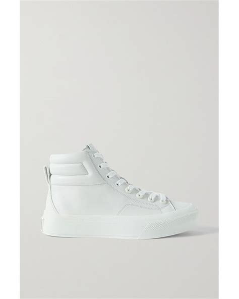 givenchy city sneakers|givenchy white high top sneakers.